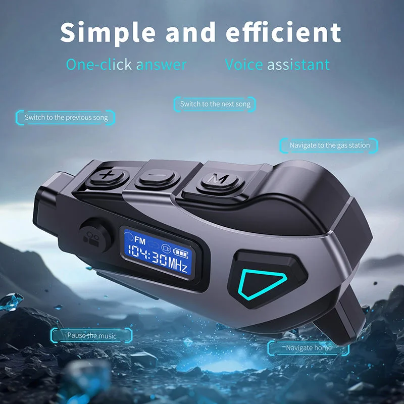 K10 Motosiklet Kamera Sistemi 1080p Video Kaydedici Sürüş Dvr Kask Kamerası Kablosuz Kulaklık Ve Gürültü Önleyici Özellikli
